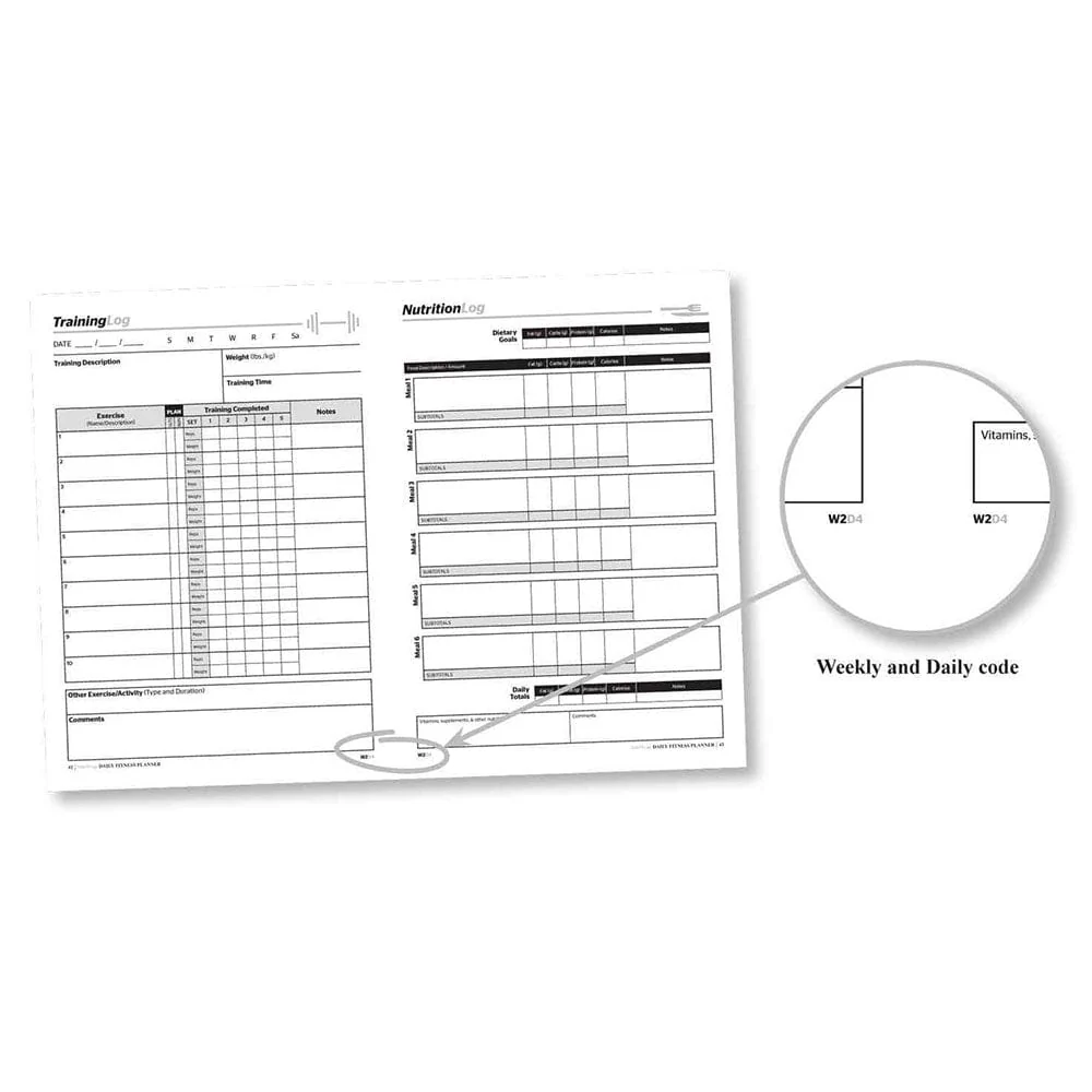 DAILY FITNESS PLANNER - Training Log and Food Journal - Image 10